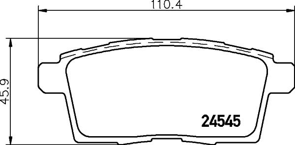 Cobreq N-1466 - Brake Pad Set, disc brake www.autospares.lv