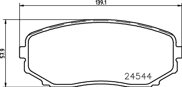 Cobreq N-1467 - Bremžu uzliku kompl., Disku bremzes autospares.lv