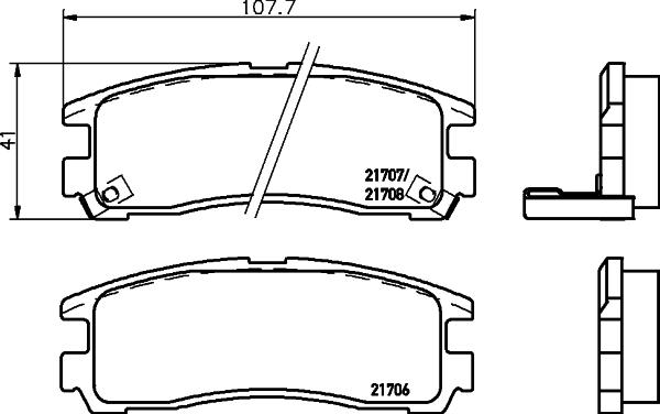 Cobreq N-1487 - Brake Pad Set, disc brake www.autospares.lv