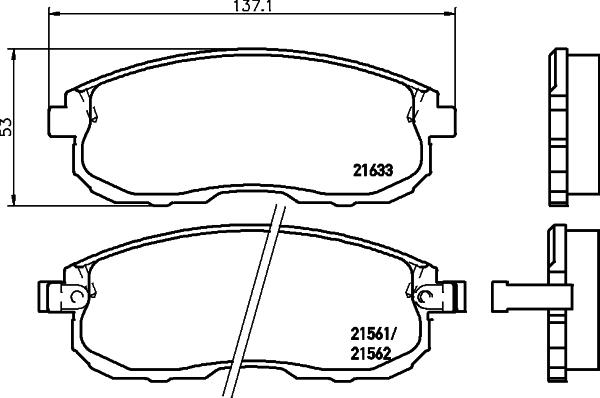 Cobreq N-1434 - Тормозные колодки, дисковые, комплект www.autospares.lv