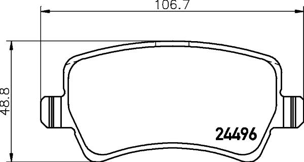 Cobreq N-1474 - Тормозные колодки, дисковые, комплект www.autospares.lv