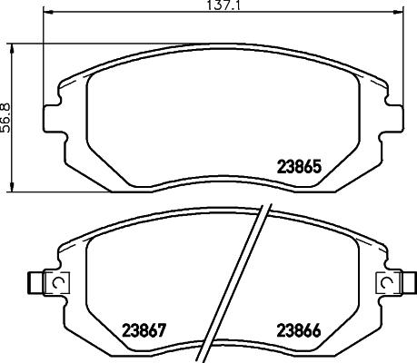 Cobreq N-1477 - Bremžu uzliku kompl., Disku bremzes www.autospares.lv