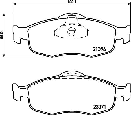 Cobreq N-147 - Bremžu uzliku kompl., Disku bremzes autospares.lv