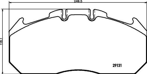 Cobreq N-1504 - Тормозные колодки, дисковые, комплект www.autospares.lv