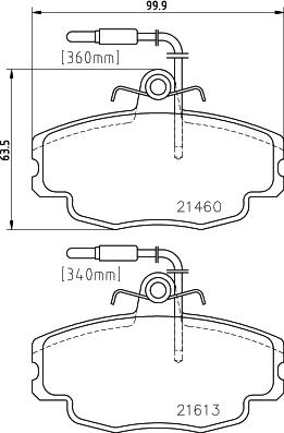 Cobreq N-1153 - Bremžu uzliku kompl., Disku bremzes www.autospares.lv