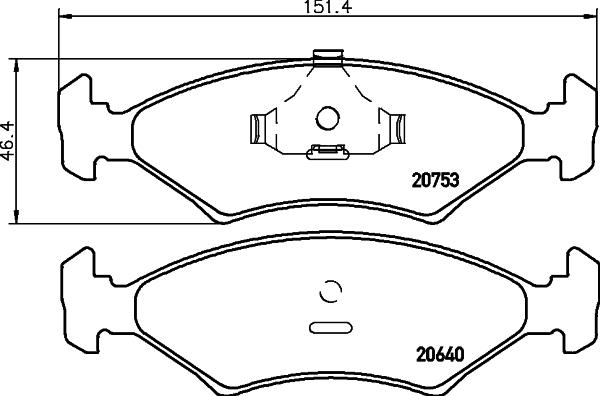 Cobreq N-115 - Bremžu uzliku kompl., Disku bremzes www.autospares.lv