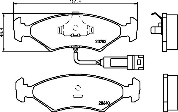 Cobreq N-116 - Bremžu uzliku kompl., Disku bremzes autospares.lv