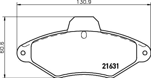 Cobreq N-1102 - Тормозные колодки, дисковые, комплект www.autospares.lv