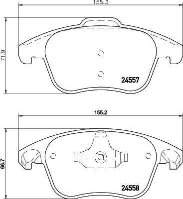 Cobreq N-1186 - Bremžu uzliku kompl., Disku bremzes autospares.lv