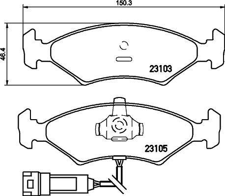 Cobreq N-117 - Тормозные колодки, дисковые, комплект www.autospares.lv