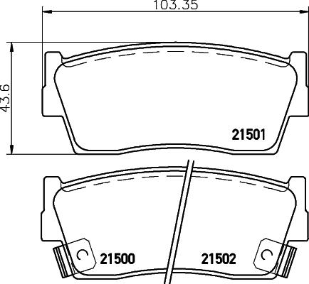 Cobreq N-1309 - Brake Pad Set, disc brake www.autospares.lv