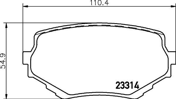 Cobreq N-1303 - Тормозные колодки, дисковые, комплект www.autospares.lv