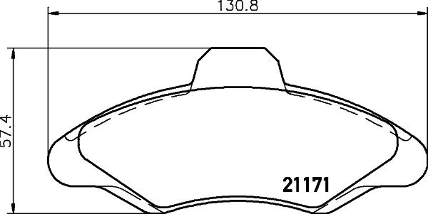 Cobreq N-130 - Bremžu uzliku kompl., Disku bremzes autospares.lv