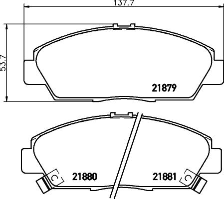 Cobreq N-1316 - Тормозные колодки, дисковые, комплект www.autospares.lv