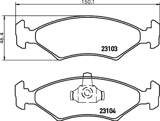 Cobreq N-138 - Bremžu uzliku kompl., Disku bremzes www.autospares.lv