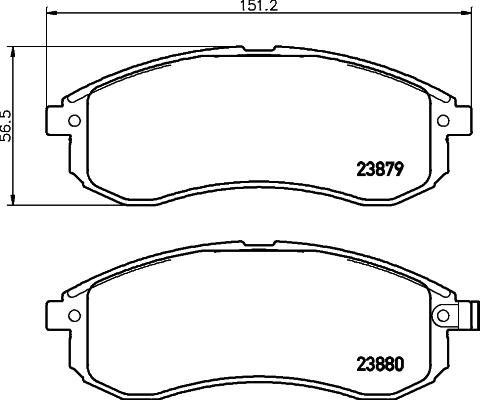 Cobreq N-1337 - Brake Pad Set, disc brake www.autospares.lv