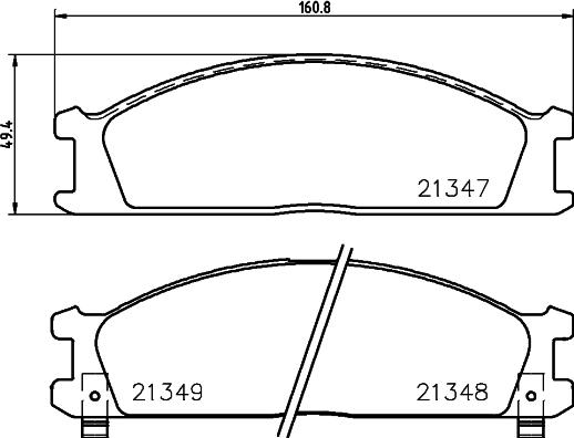 Cobreq N-1327 - Brake Pad Set, disc brake www.autospares.lv