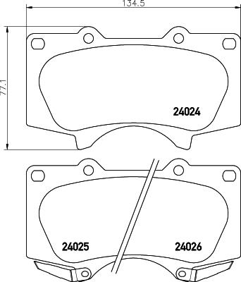 Cobreq N-1375 - Bremžu uzliku kompl., Disku bremzes www.autospares.lv