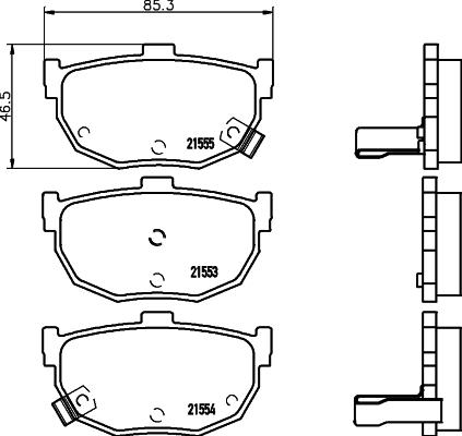 Cobreq N-1249 - Brake Pad Set, disc brake www.autospares.lv