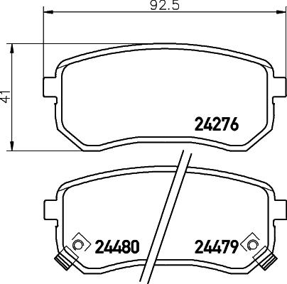 Cobreq N-1267 - Brake Pad Set, disc brake www.autospares.lv