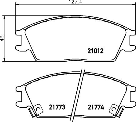 Cobreq N-1201 - Bremžu uzliku kompl., Disku bremzes www.autospares.lv