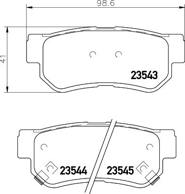 Cobreq N-1233 - Тормозные колодки, дисковые, комплект www.autospares.lv