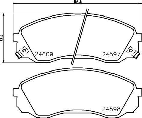 JPN 10H0324-JPN - Bremžu uzliku kompl., Disku bremzes www.autospares.lv