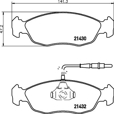 Cobreq N-897 - Brake Pad Set, disc brake www.autospares.lv