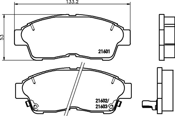 Cobreq N-841 - Brake Pad Set, disc brake www.autospares.lv