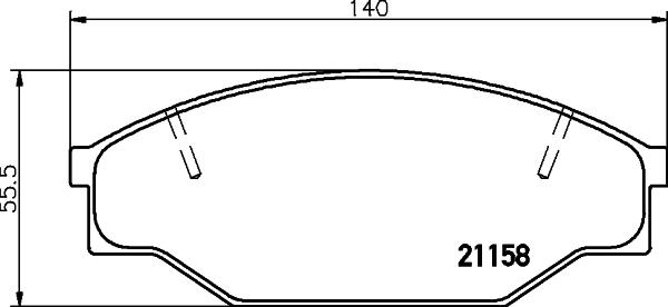 Cobreq N-847 - Bremžu uzliku kompl., Disku bremzes www.autospares.lv