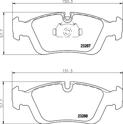 Cobreq N-859 - Тормозные колодки, дисковые, комплект www.autospares.lv