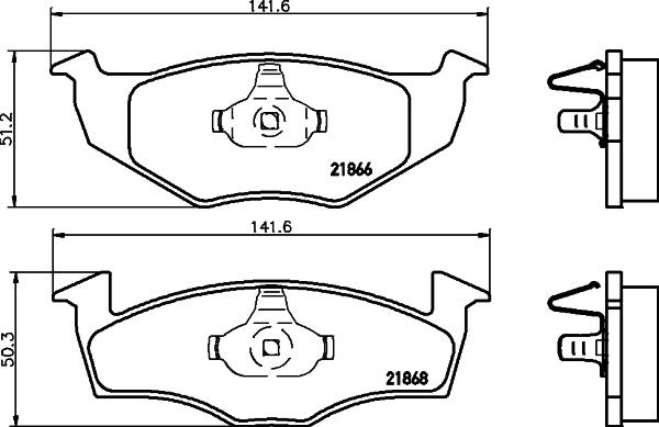 Cobreq N-820 - Тормозные колодки, дисковые, комплект www.autospares.lv