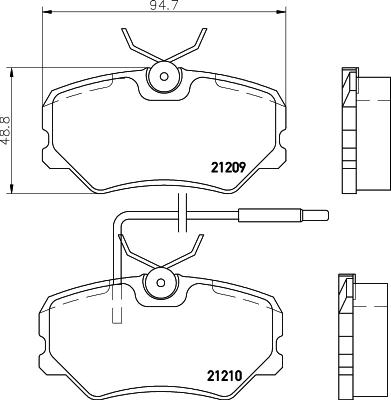 Cobreq N-881 - Bremžu uzliku kompl., Disku bremzes autospares.lv