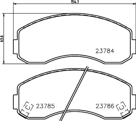 Cobreq N-888 - Bremžu uzliku kompl., Disku bremzes www.autospares.lv