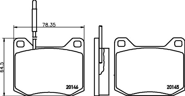 Cobreq N-877 - Тормозные колодки, дисковые, комплект www.autospares.lv