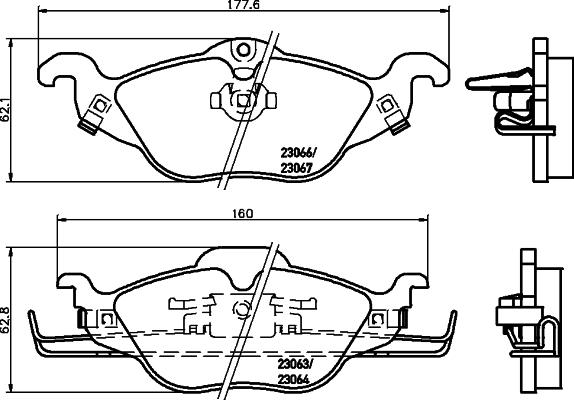 Cobreq N-344 - Тормозные колодки, дисковые, комплект www.autospares.lv