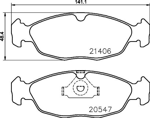 Cobreq N-324 - Bremžu uzliku kompl., Disku bremzes www.autospares.lv