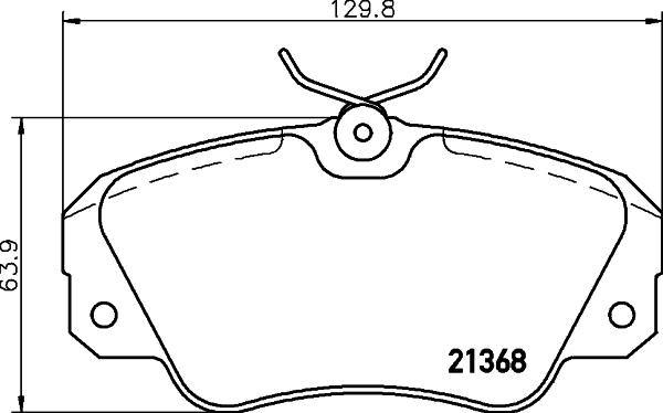 Cobreq N-322 - Brake Pad Set, disc brake www.autospares.lv