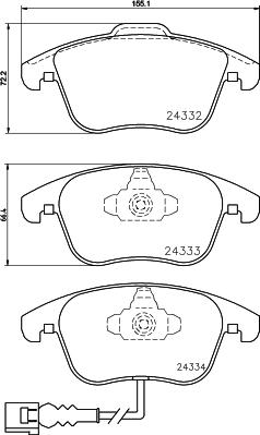 Cobreq N-294 - Bremžu uzliku kompl., Disku bremzes www.autospares.lv