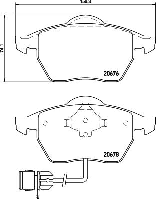 Cobreq N-269 - Bremžu uzliku kompl., Disku bremzes autospares.lv