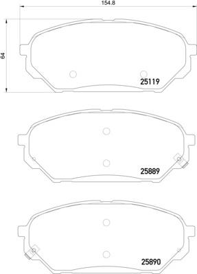 Cobreq N-2063 - Bremžu uzliku kompl., Disku bremzes www.autospares.lv