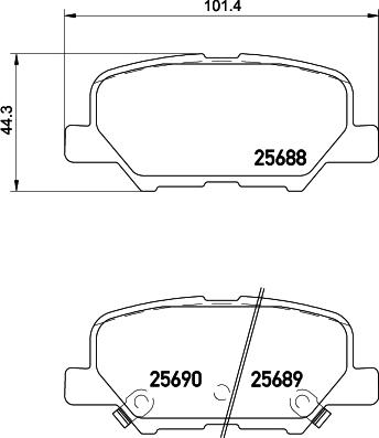 Cobreq N-2017 - Bremžu uzliku kompl., Disku bremzes www.autospares.lv