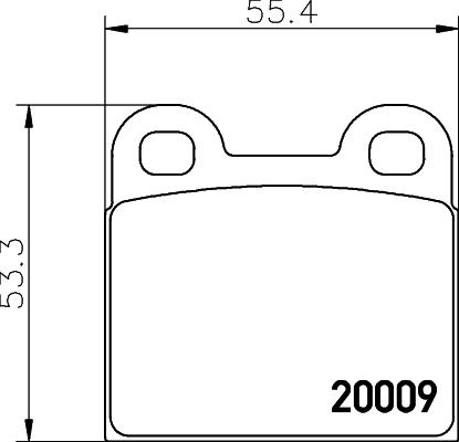 Cobreq N-201 - Bremžu uzliku kompl., Disku bremzes autospares.lv