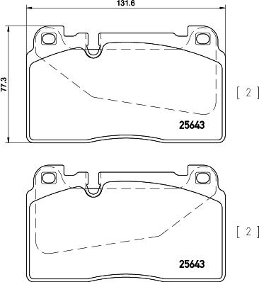 Cobreq N-2083 - Bremžu uzliku kompl., Disku bremzes www.autospares.lv