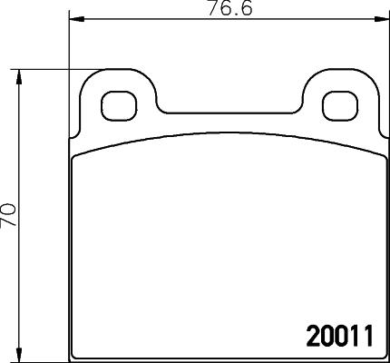 Cobreq N-208 - Bremžu uzliku kompl., Disku bremzes autospares.lv