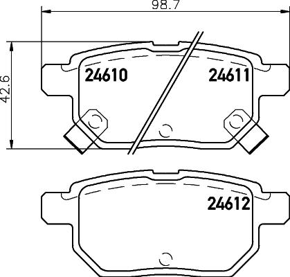 Cobreq N-2073 - Brake Pad Set, disc brake www.autospares.lv