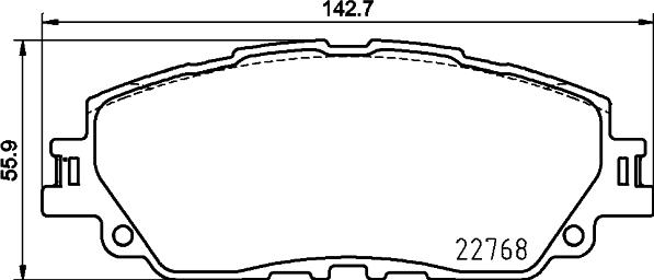 Cobreq N-2168C - Bremžu uzliku kompl., Disku bremzes www.autospares.lv