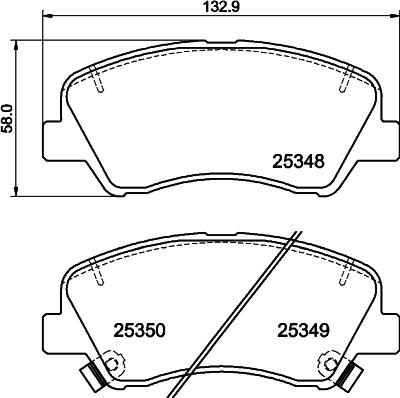 Cobreq N-2257 - Тормозные колодки, дисковые, комплект www.autospares.lv