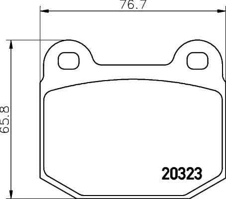 Cobreq N-222 - Brake Pad Set, disc brake www.autospares.lv