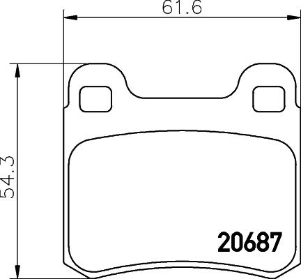 Cobreq N-724 - Brake Pad Set, disc brake www.autospares.lv